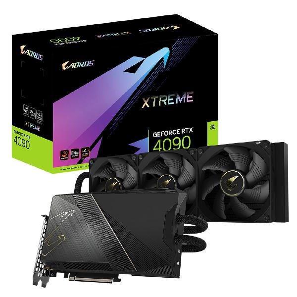 фото Видеокарта geforce rtx 4090 aorus xtreme waterforce 24gb (gv-n4090aorusx w-24gd) gigabyte