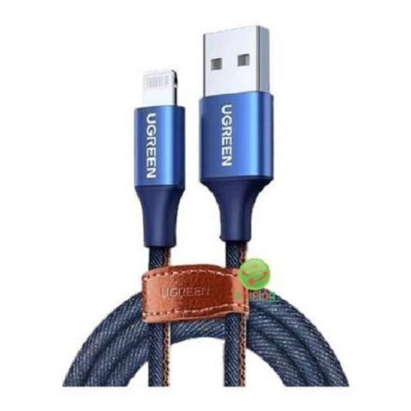 фото Кабель us199, usb-a 2.0/lighting, 1,5m denim blue (80634) ugreen