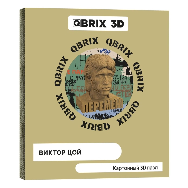 фото 3d-пазл "виктор цой" (20016) qbrix