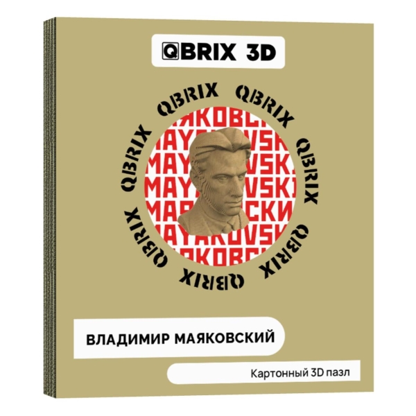 фото 3d-пазл "владимир маяковский" (20013) qbrix