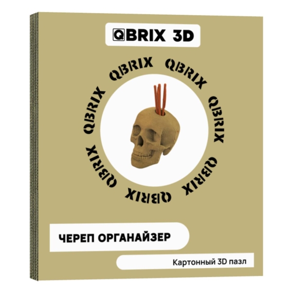 фото 3d-пазл "череп" (20004) qbrix