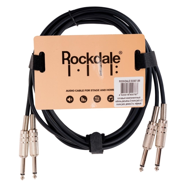 фото Компонентный кабель 2xjack/2xjack, 3 м (dc007-3m) rockdale