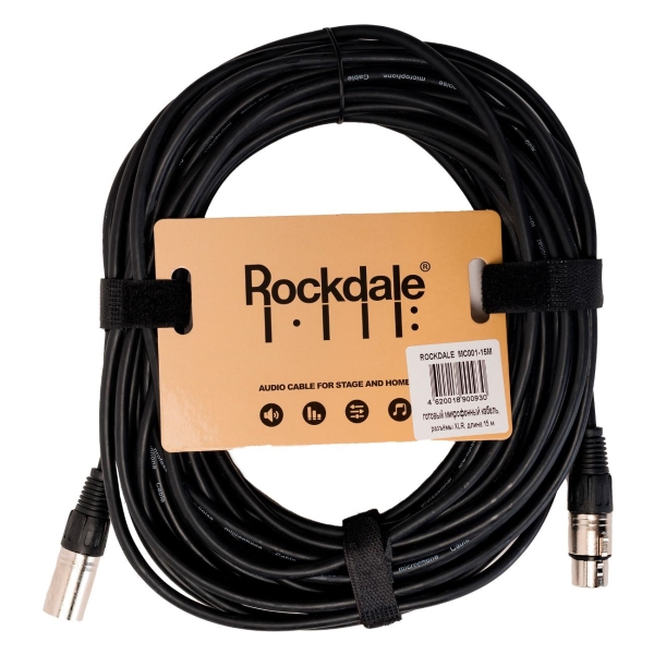 фото Микрофонный кабель xlr/xlr, 15 м (mc001-15m) rockdale