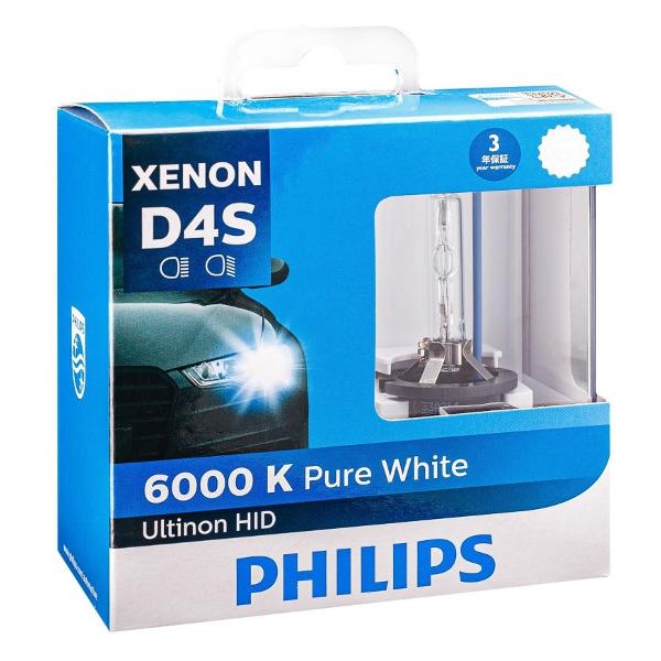 фото Лампы автомобильные ксеноновые d4s 42v 35w (42402wxx2) philips