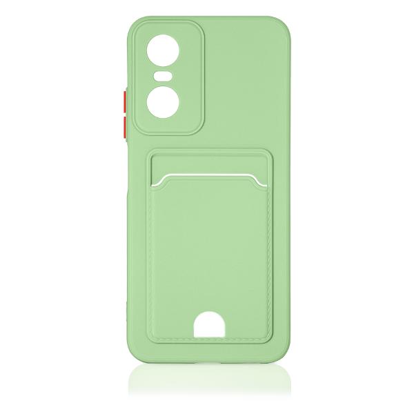 фото Чехол для tecno pop 6 pro, зеленый (tcardcase-02) df