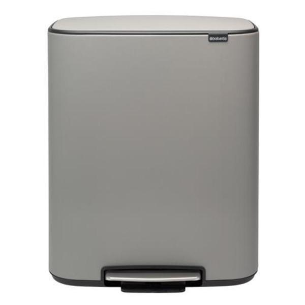 фото Мусорный бак pedal bin bo, с педалью, 60 л, минерально-серый (211348) brabantia