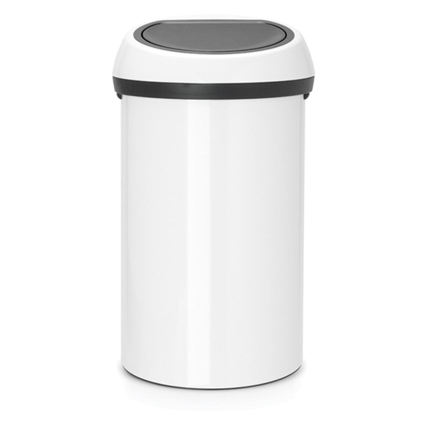 фото Мусорный бак touch bin, 60 л, белый (108686) brabantia