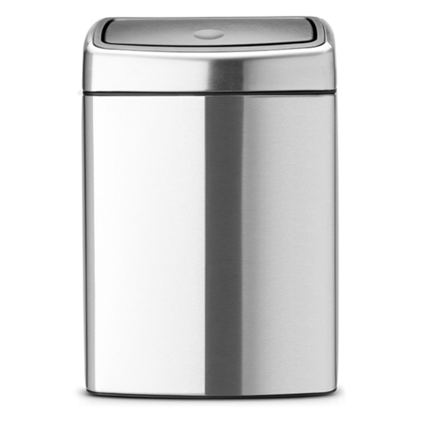 фото Мусорный бак touch bin, 10 л, стальной матовый (477225) brabantia