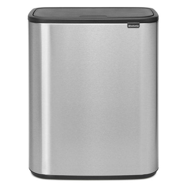 фото Мусорный бак touch bin bo, 60 л, стальной матовый (223082) brabantia