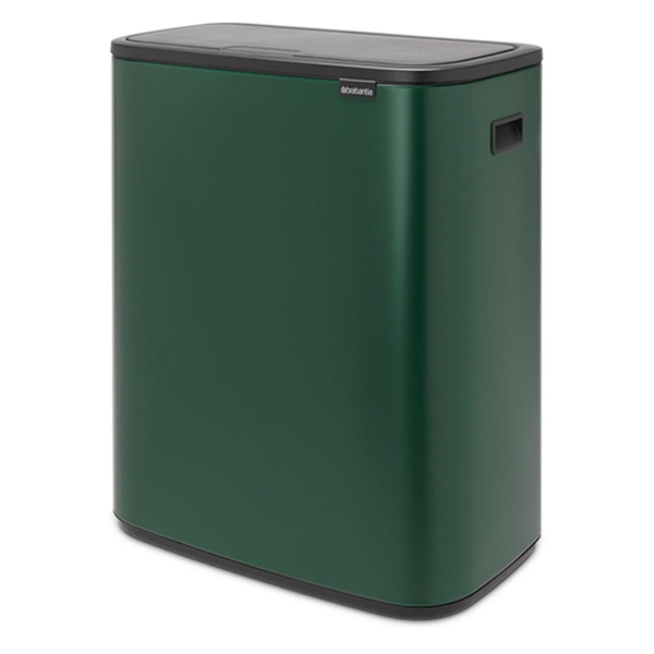 фото Мусорный бак touch bin bo, 60 л, зеленая сосна (304248) brabantia