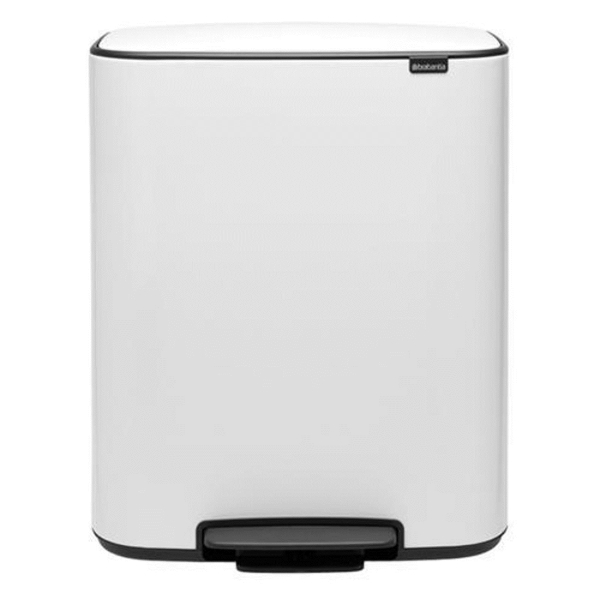 фото Мусорный бак pedal bin bo, с педалью, 60 л, белый (211300) brabantia