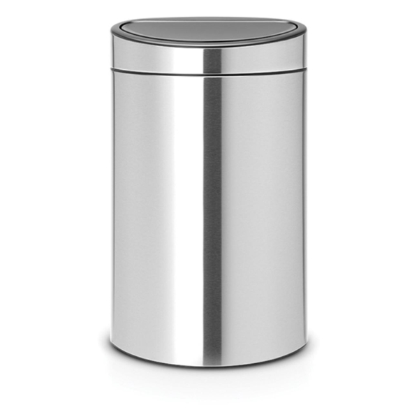 фото Мусорный бак touch bin new, 10х23 л, стальной матовый (112867) brabantia