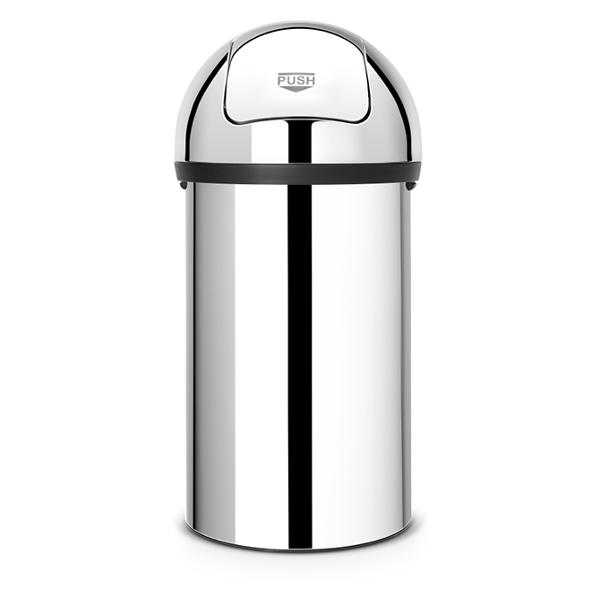 фото Мусорный бак push bin, 60 л, полированная сталь (402623) brabantia