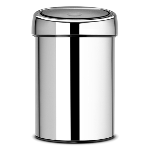 фото Мусорный бак touch bin, 3 л, полированная сталь (363962) brabantia