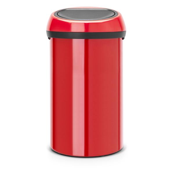 фото Мусорный бак touch bin, 60 л, пламенно-красный (402487) brabantia