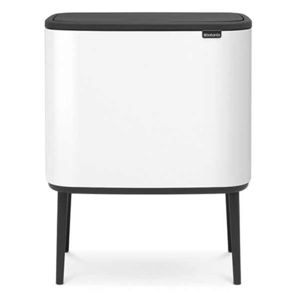 фото Мусорный бак touch bin bo, 36 л, белый (313509) brabantia