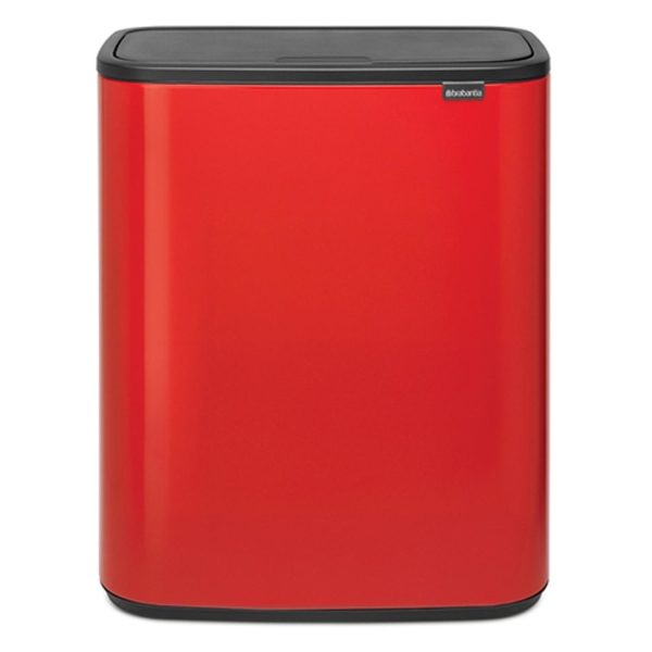 фото Мусорный бак touch bin bo, 2х30 л, пламенно-красный (221507) brabantia