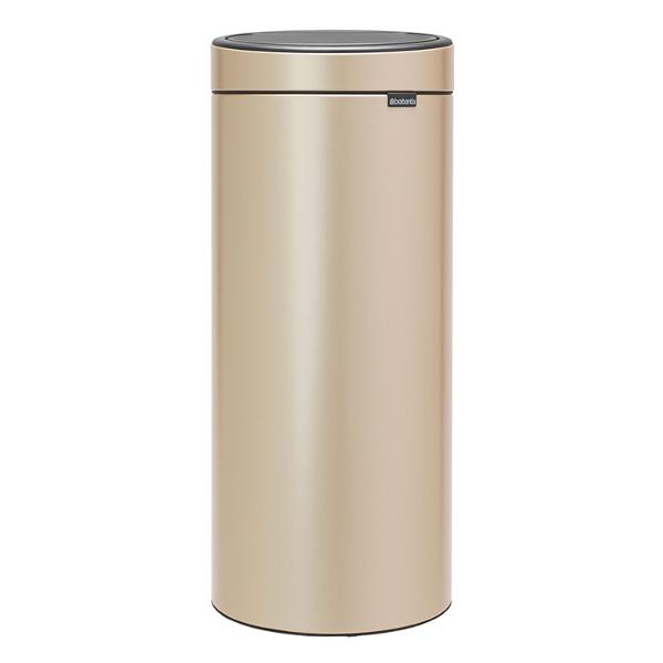 фото Мусорный бак touch bin new, 30 л, шампань (304507) brabantia