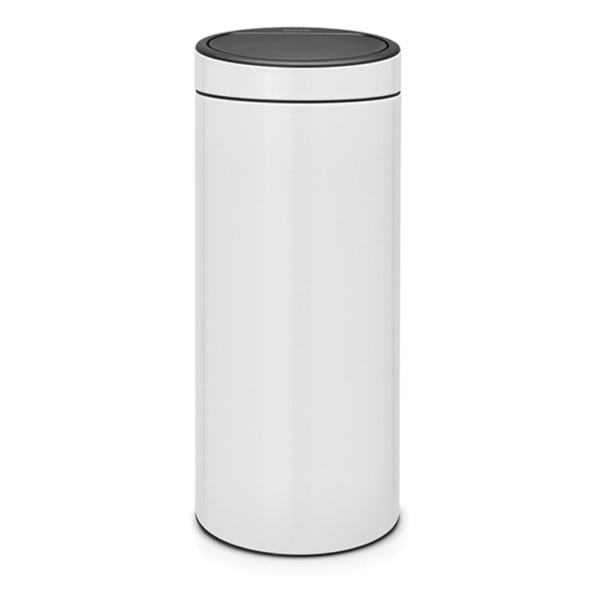 фото Мусорный бак touch bin new, 30 л, белый (115141) brabantia