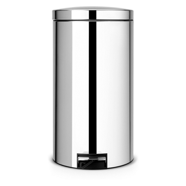 фото Мусорный бак pedal bin, 45 л, стальной полированный (428425) brabantia