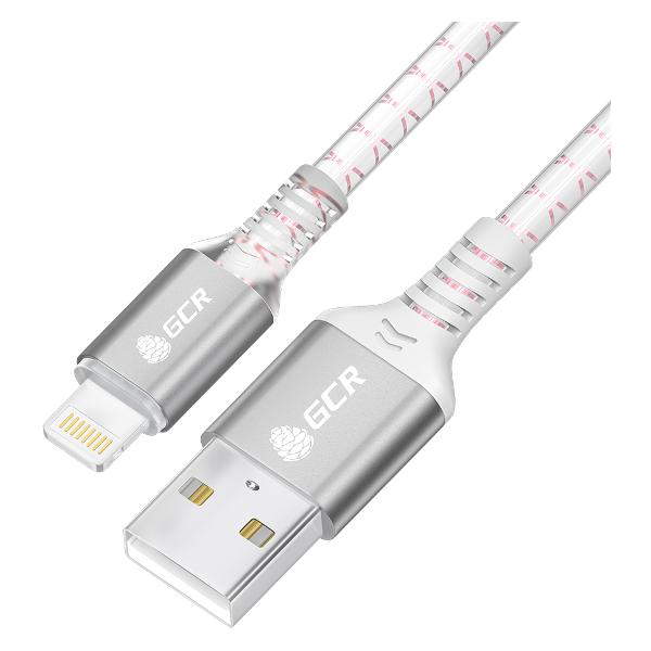 фото Кабель premium, usb-lightning, mfi, led, 1m (gcr-54443)