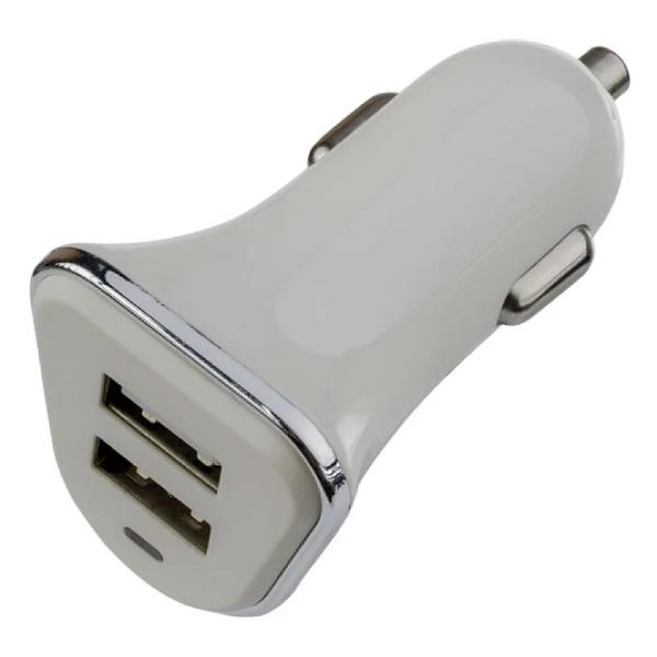 фото Автомобильное зарядное устройство 2хusb, 1а+2,1a white (i4616) perfeo