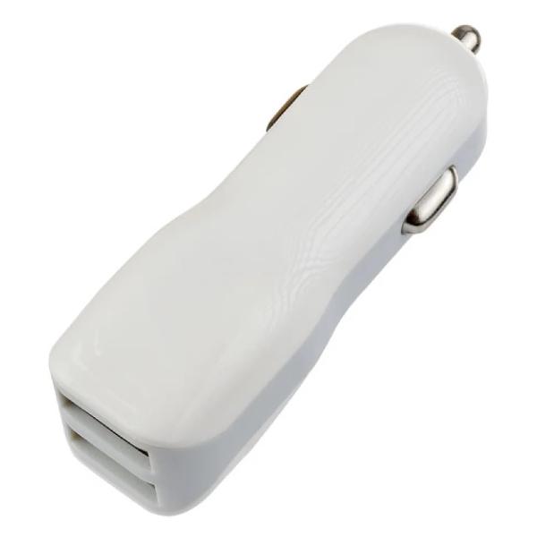 фото Автомобильное зарядное устройство 2хusb, 1а+2,1a white (i4614) perfeo