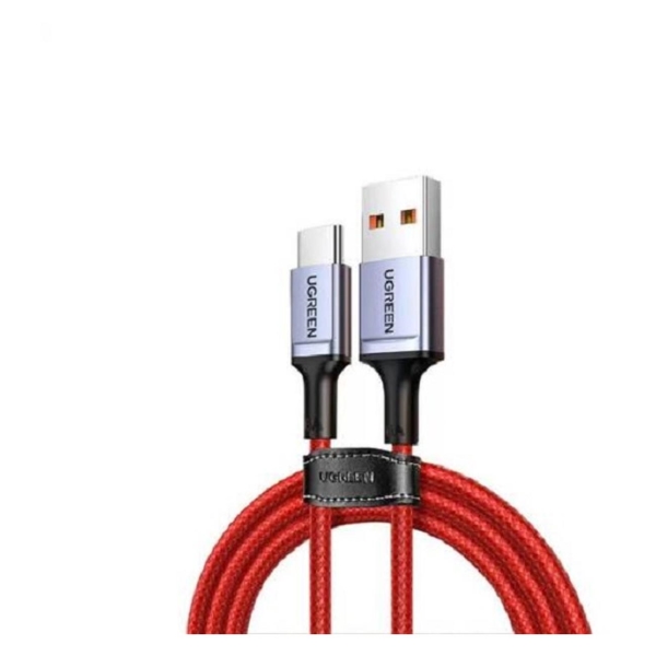 фото Кабель us505 usb 2.0 to type-c 6a aluminium alloy 1m red (20527) ugreen