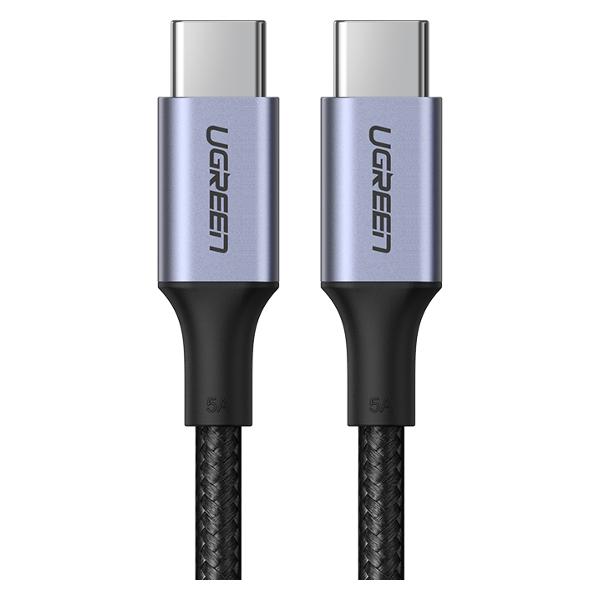 фото Кабель us316 usb-c to usb-c 2.0 5a 3m gray (90120) ugreen