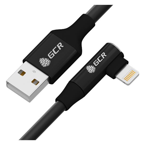 фото Кабель premium usb/lightning mfi, угловой, 0.7m (gcr-53436)