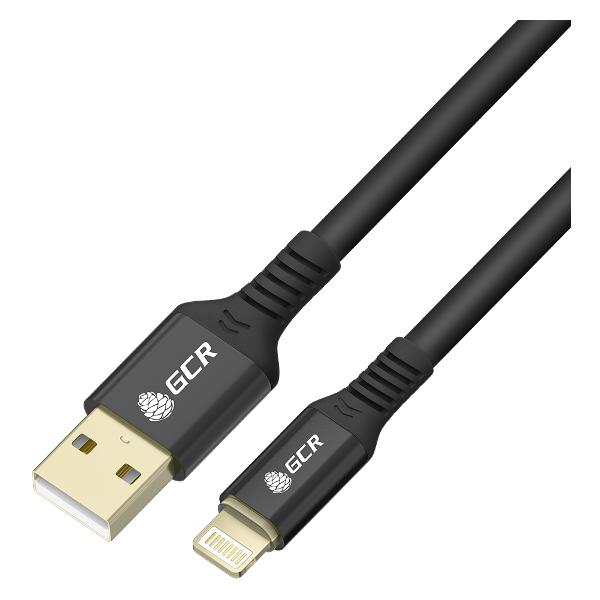 фото Кабель premium, usb-lightning, mfi, gold, алюминиевый корпус, 1,2m (gcr-53700)