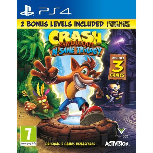 фото Игра для ps4 crash bandicoot n'sane trilogy + 2 бонусных уровня activision