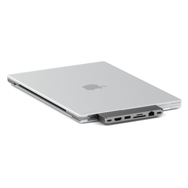 фото Чехол eco hardshell case для macbook pro 16", прозрачный (st-mbp16cl) satechi