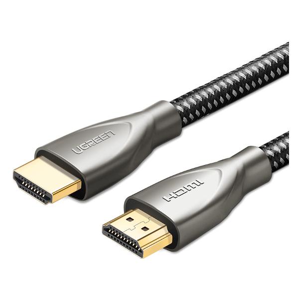 фото Кабель hd131 hdmi 2.0 male to male carbon fiber zinc alloy 1,5m gray (50107) ugreen