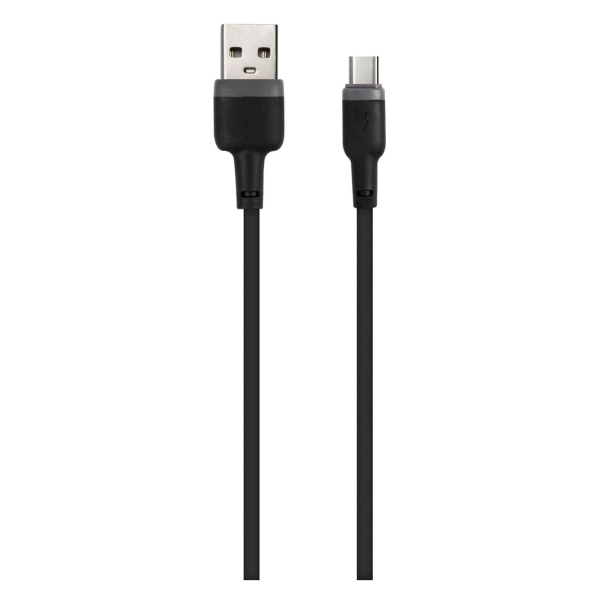 фото Кабель usb/type-c, 1m black (ут000030885) red-line