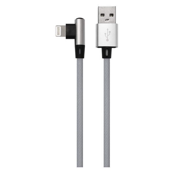 фото Кабель usb/lightning, 1m grey (ут000031533) red-line