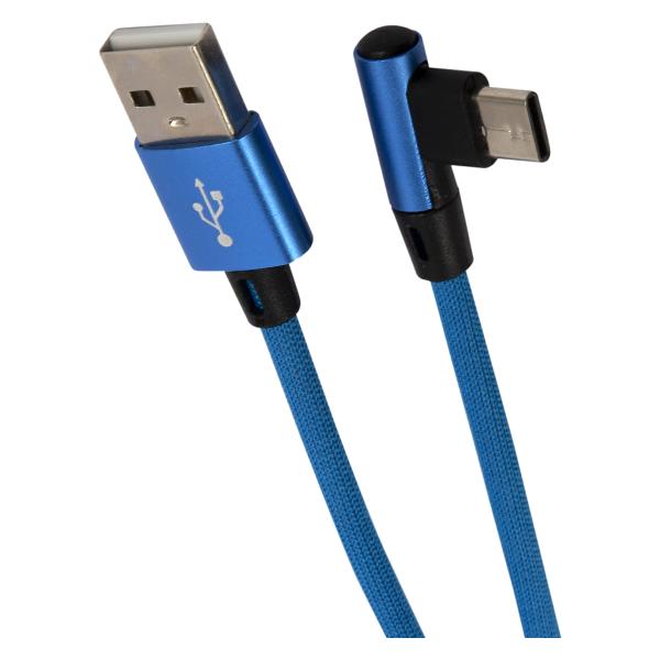 фото Кабель usb/type-c, 1m blue (ут000031530) red-line