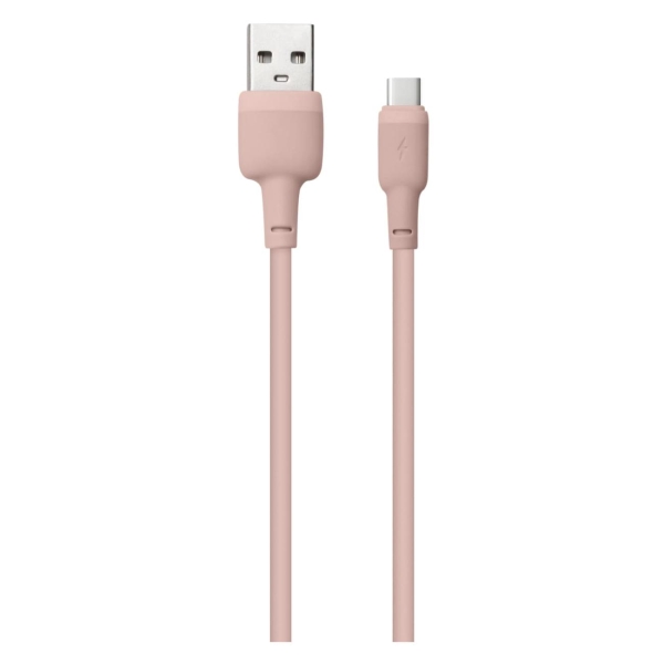 фото Кабель usb/type-c, 1m pink (ут000030889) red-line