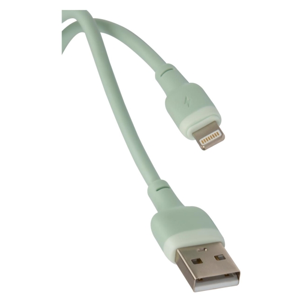 фото Кабель usb/lightning, 1m green (ут000030883) red-line