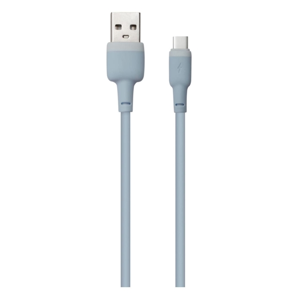 фото Кабель usb/type-c, 1m light blue (ут000030887) red-line