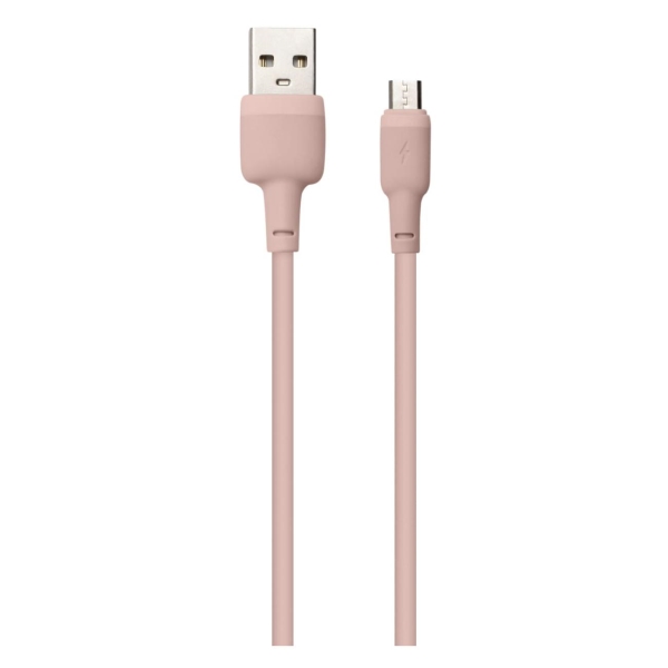 фото Кабель usb/microusb, 1m pink (ут000030879) red-line