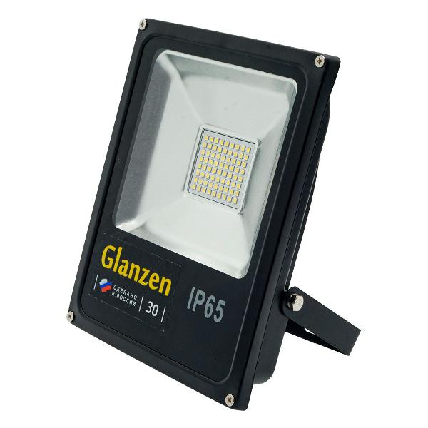 фото Прожектор низковольтный, 30 вт, 6500 к, ip66, черный (fad-0003-30-12v) glanzen