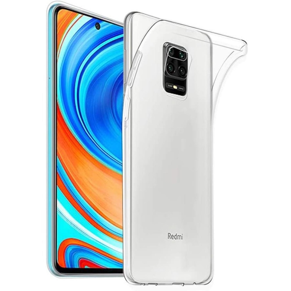 фото Чехол для xiaomi redmi note 9 silicone, прозрачный (00000317478) red-line