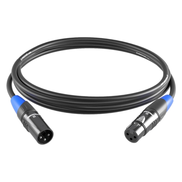 фото Инструментальный кабель xlr m/xlr f.2,5, 2,5 м procast cable