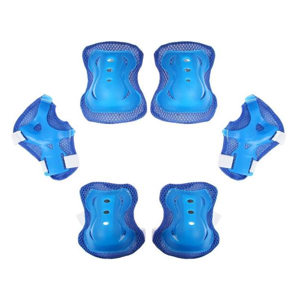 фото Комплект защиты наколенники + наладонники + налокотники, размер m, синий (134227) onlytop