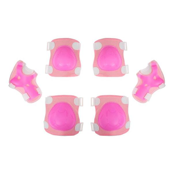 фото Комплект защиты ot-2017, наколенники + наладонники + налокотники, розовый (488586) onlytop