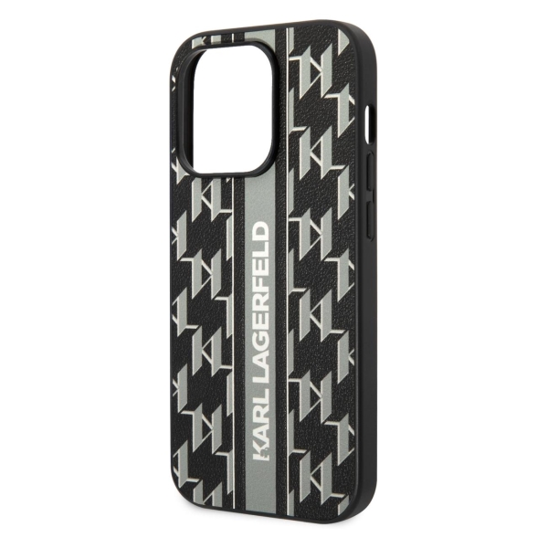 фото Чехол monogram vertical logo hard для iphone 14 pro pu (klhcp14lpgklskg) karl-lagerfeld