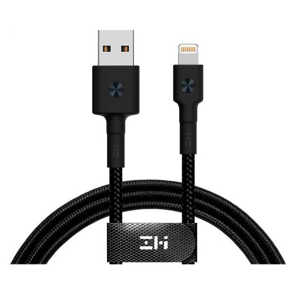 фото Кабель usb/lightning mfi, 2 м, черный (al881) zmi