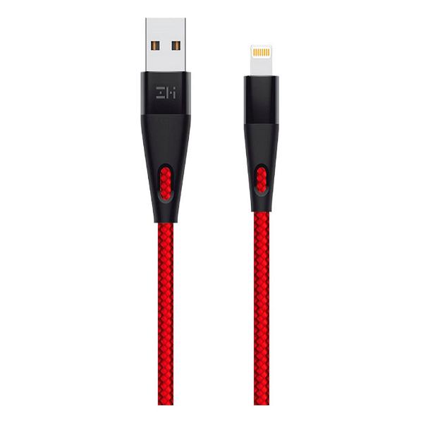 фото Кабель usb/lightning mfi, 1 м, красный (al806) zmi