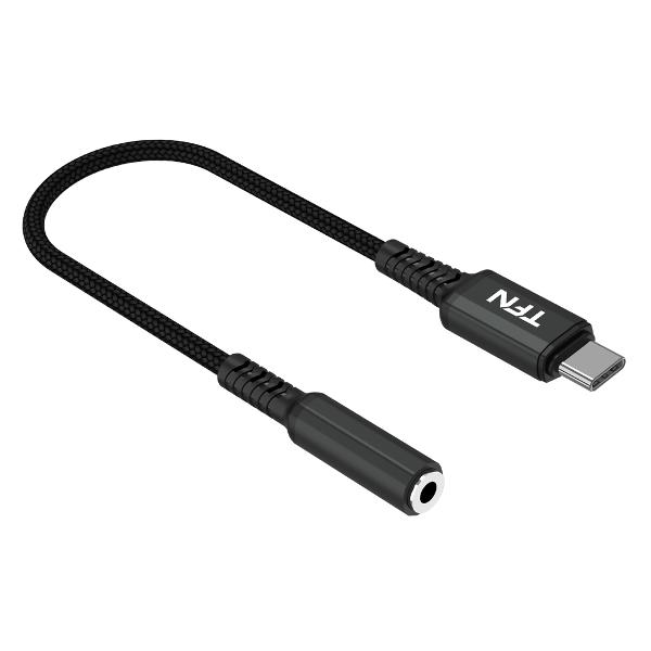 фото Переходник usb-c/jack3.5 black (tfn-ad-typec-aux)